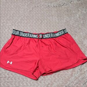 Under Armour Women's Vibrant Red Athletic Shorts